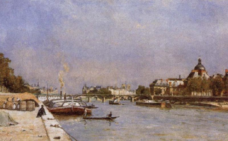 Stanislas lepine Paris,Pont des Arts oil painting image